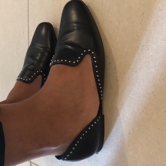 Zara trafaluc black studded moccasins - Picture 2 of 6